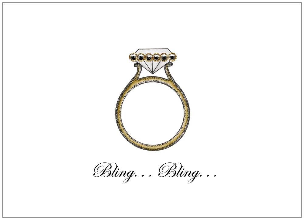 s.e. hagarman Bling Bling Engagement Ring