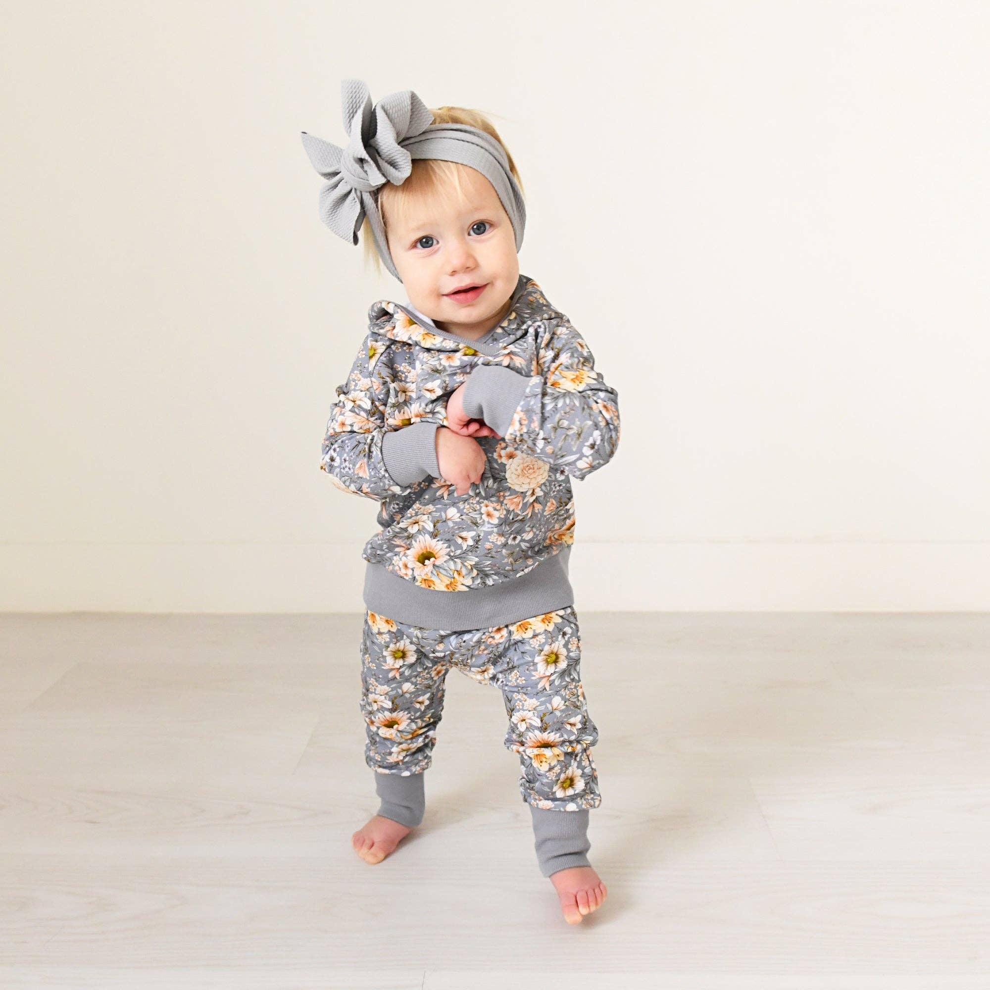 French Terry Bamboo Two Piece Hoodie Set Elodie Floral