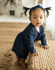 finn + emma Organic Cotton Starry Night Twirl Dress