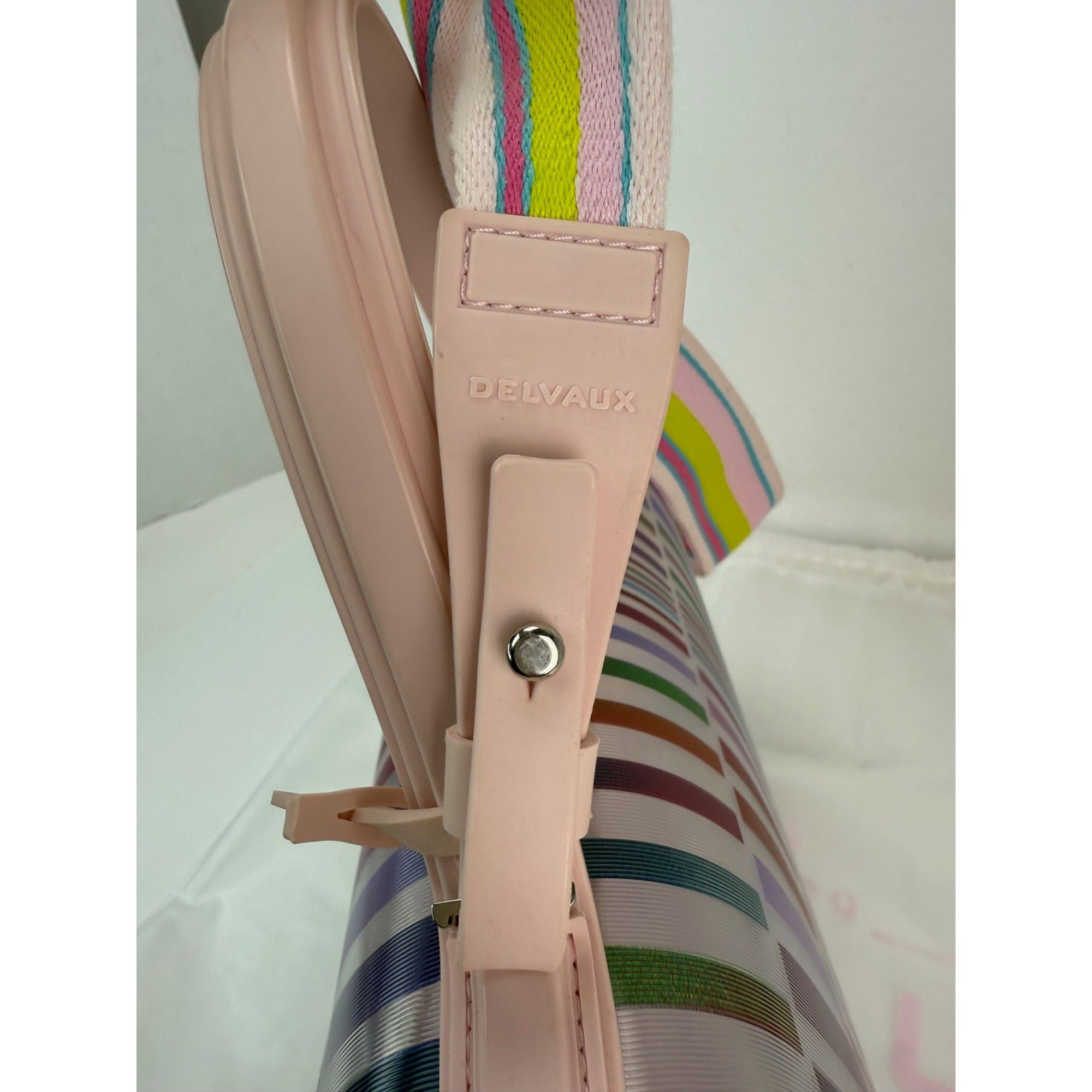 Delvaux PVC Tempete The Eye Catcher Multicolor Satchel Bag