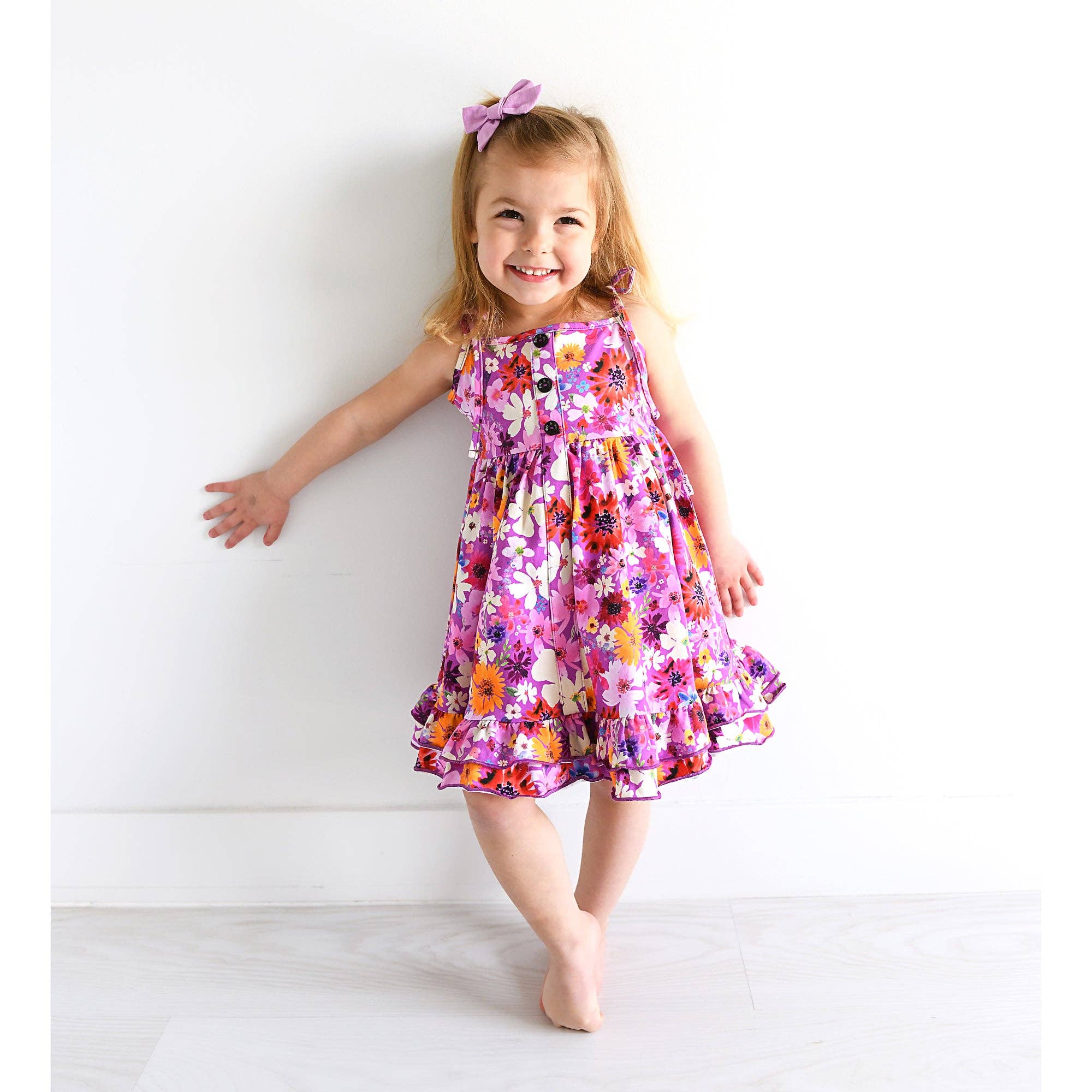 Girls Clothes Dress Tie Twirl Dress Kaia