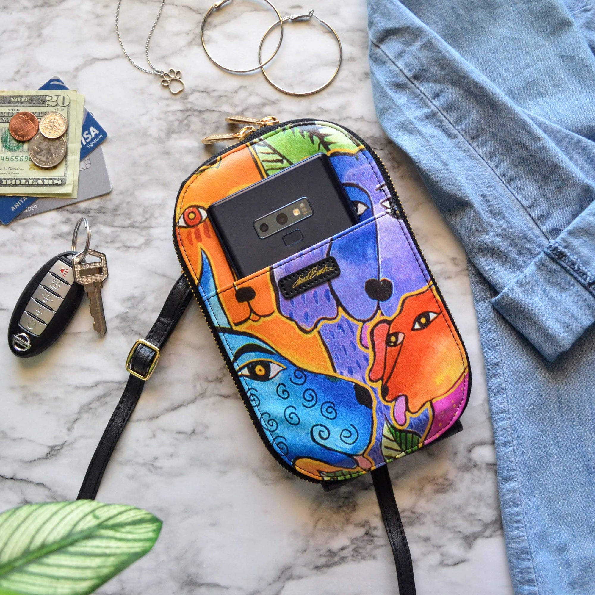 Laurel Burch Dogs &amp; Doggies Crossbody