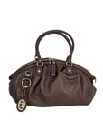 Gucci Sukey Medium Boston Guccissima Brown Leather Shoulder Bag