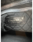 CHANEL Satin CC Large Black Bucket Shouler Bag