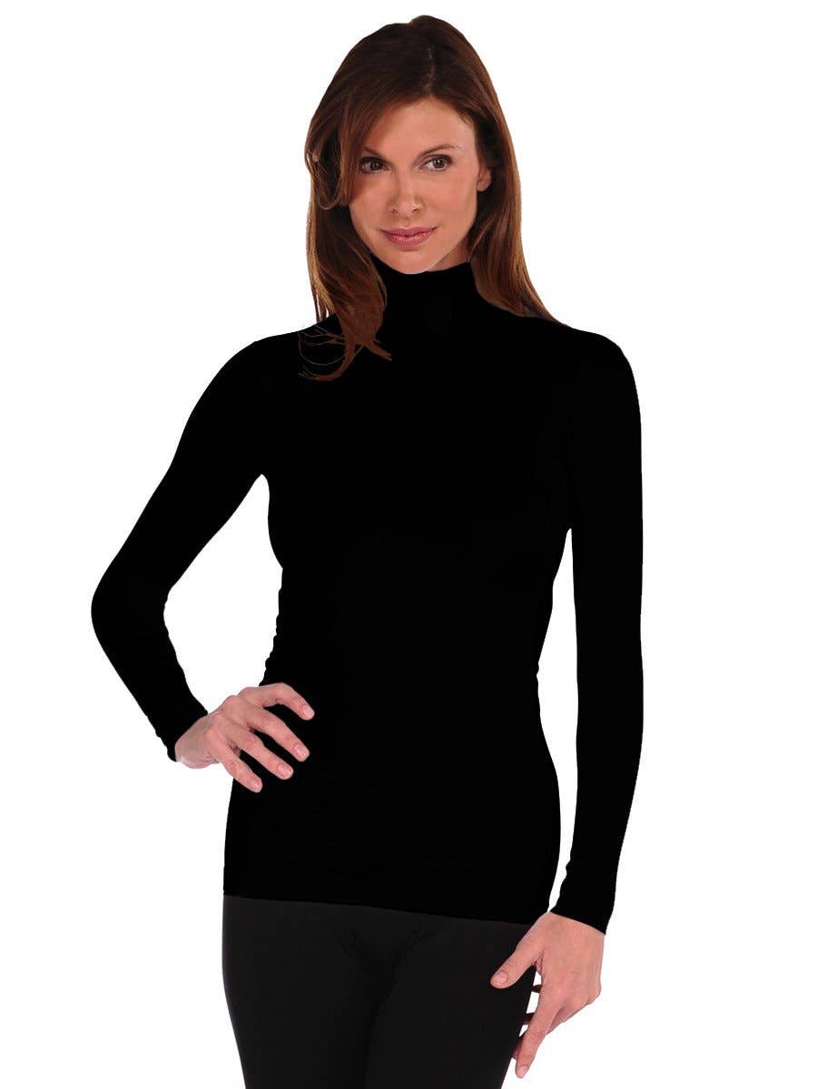 Tees By Tina Long Sleeve Mock Neck Turtleneck (800MN)