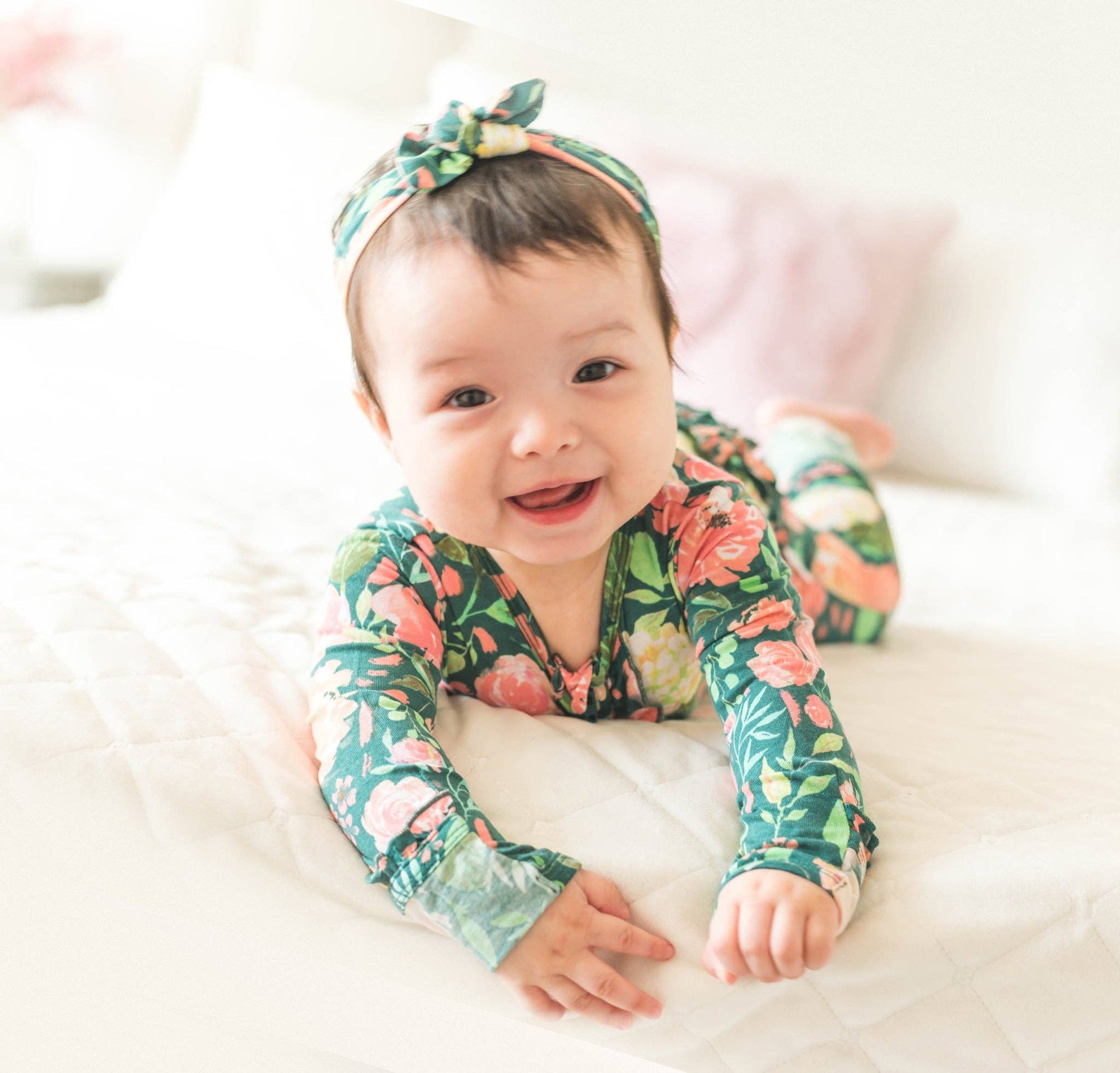 Jolie Floral Ruffle Zip One Piece