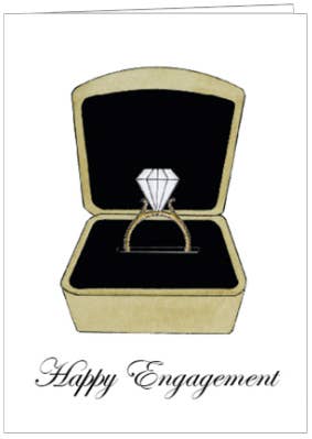 s.e. hagarman Happy Engagment Greeting Card