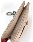 Chanel Lambskin Quilted Pile Ou Face Flap Beige Clair Shoulder Bag