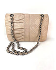 Chanel Lambskin Quilted Pile Ou Face Flap Beige Clair Shoulder Bag