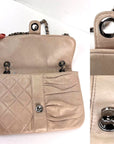 Chanel Lambskin Quilted Pile Ou Face Flap Beige Clair Shoulder Bag
