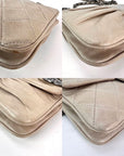 Chanel Lambskin Quilted Pile Ou Face Flap Beige Clair Shoulder Bag