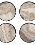 Grey Faux Agate Coaster (4 pc. set)