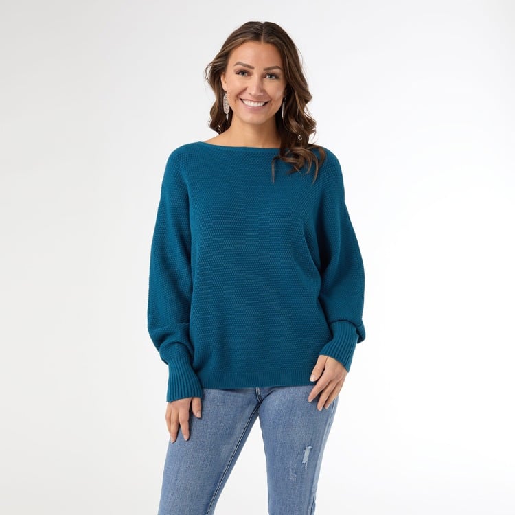 L/XL - Relaxed Ciana Pullover Sweater with...