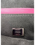 Fendi Monster Baguette Pink Leather Micro Crossbody Bag