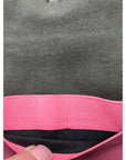 Fendi Monster Baguette Pink Leather Micro Crossbody Bag