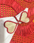 Heart to Heart Handwoven Iraca Napkin Ring