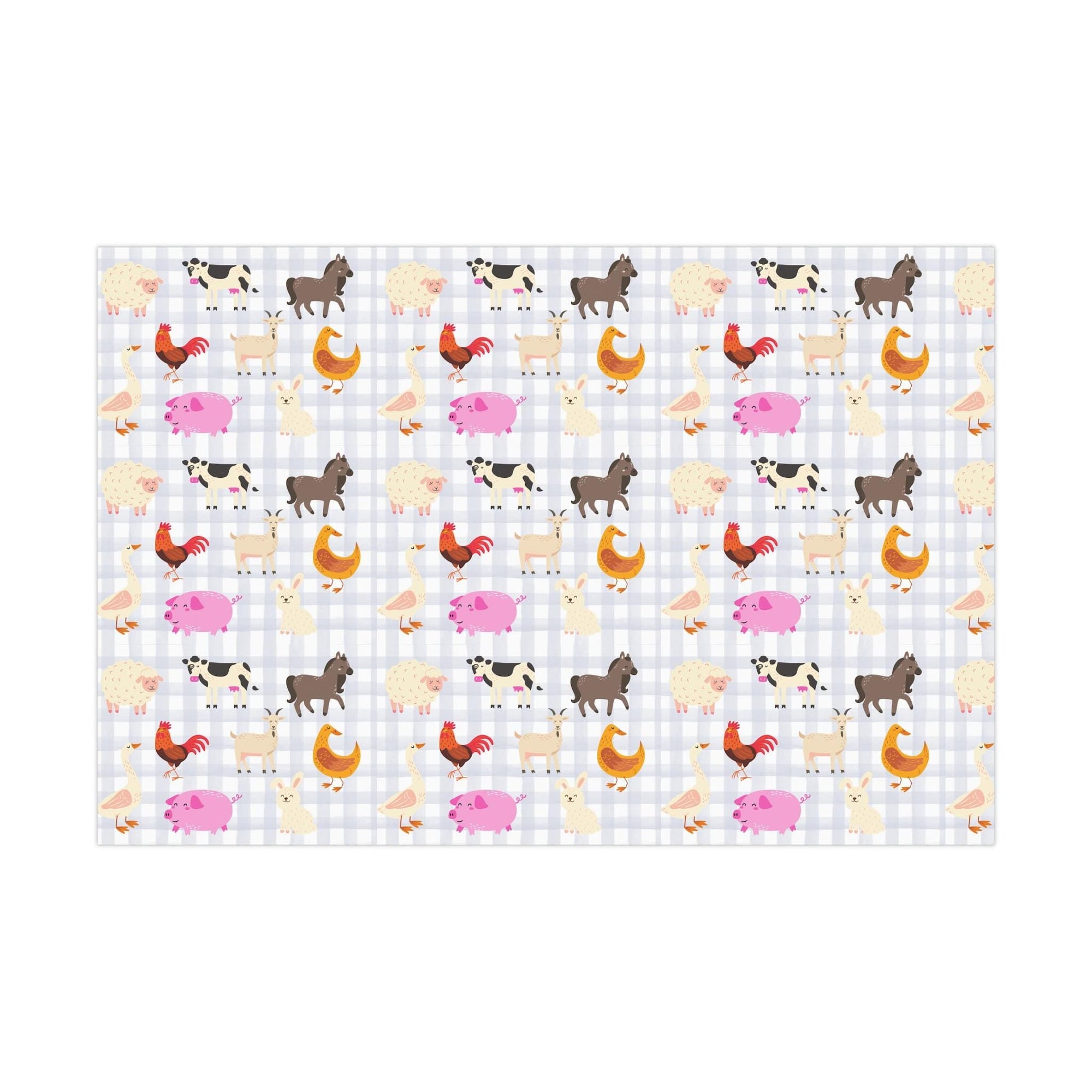 Farm Animals Wrapping Paper