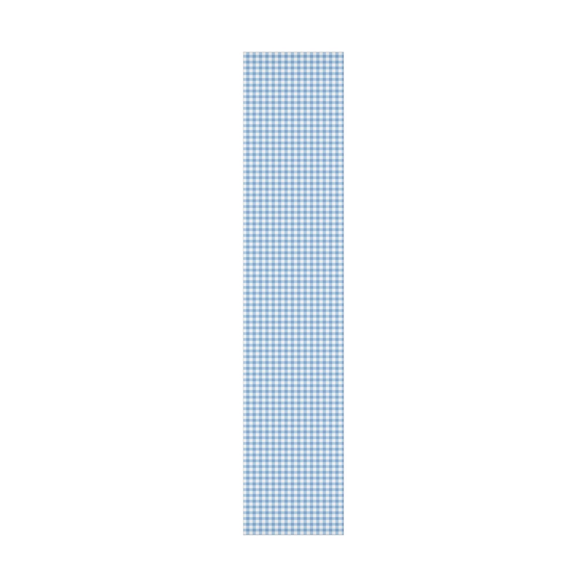 Light Blue Gingham Wrapping Paper