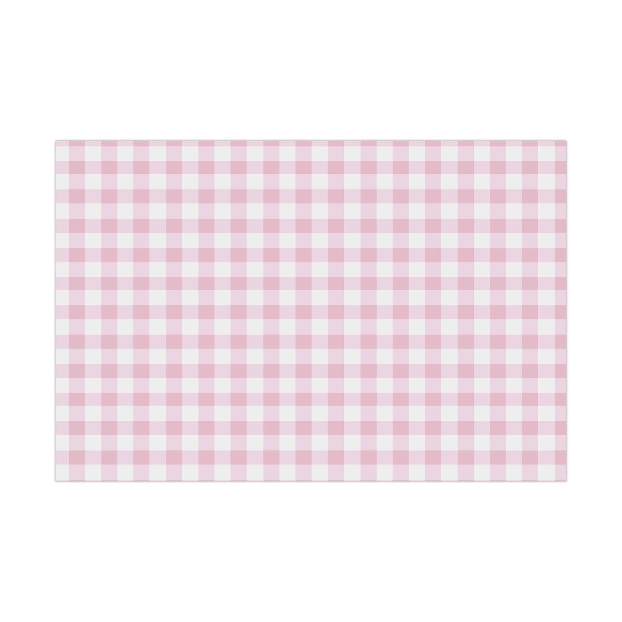 Light Pink Gingham Wrapping Paper