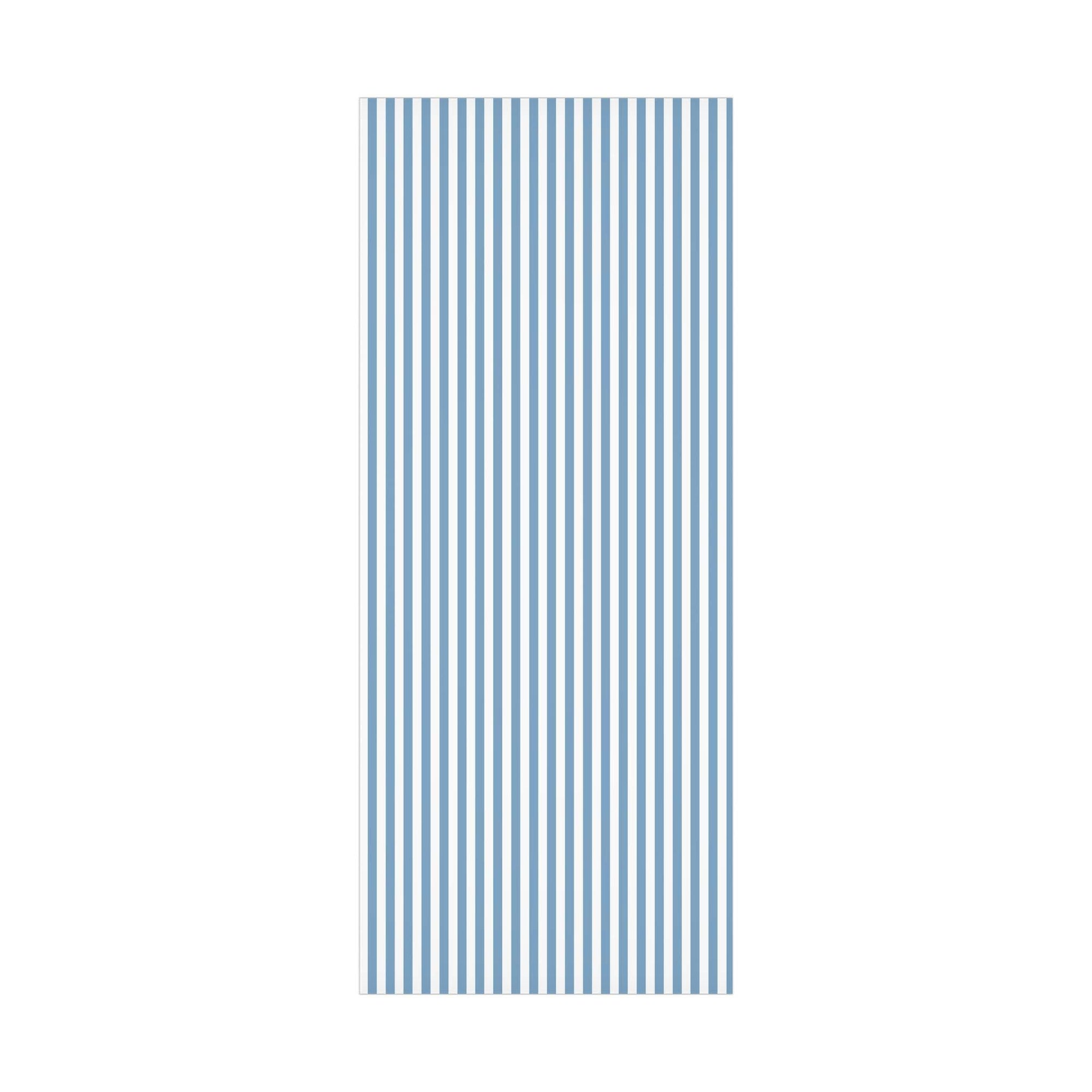 French Blue Striped Wrapping Paper
