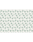 Green Snowflakes Christmas Wrapping Paper
