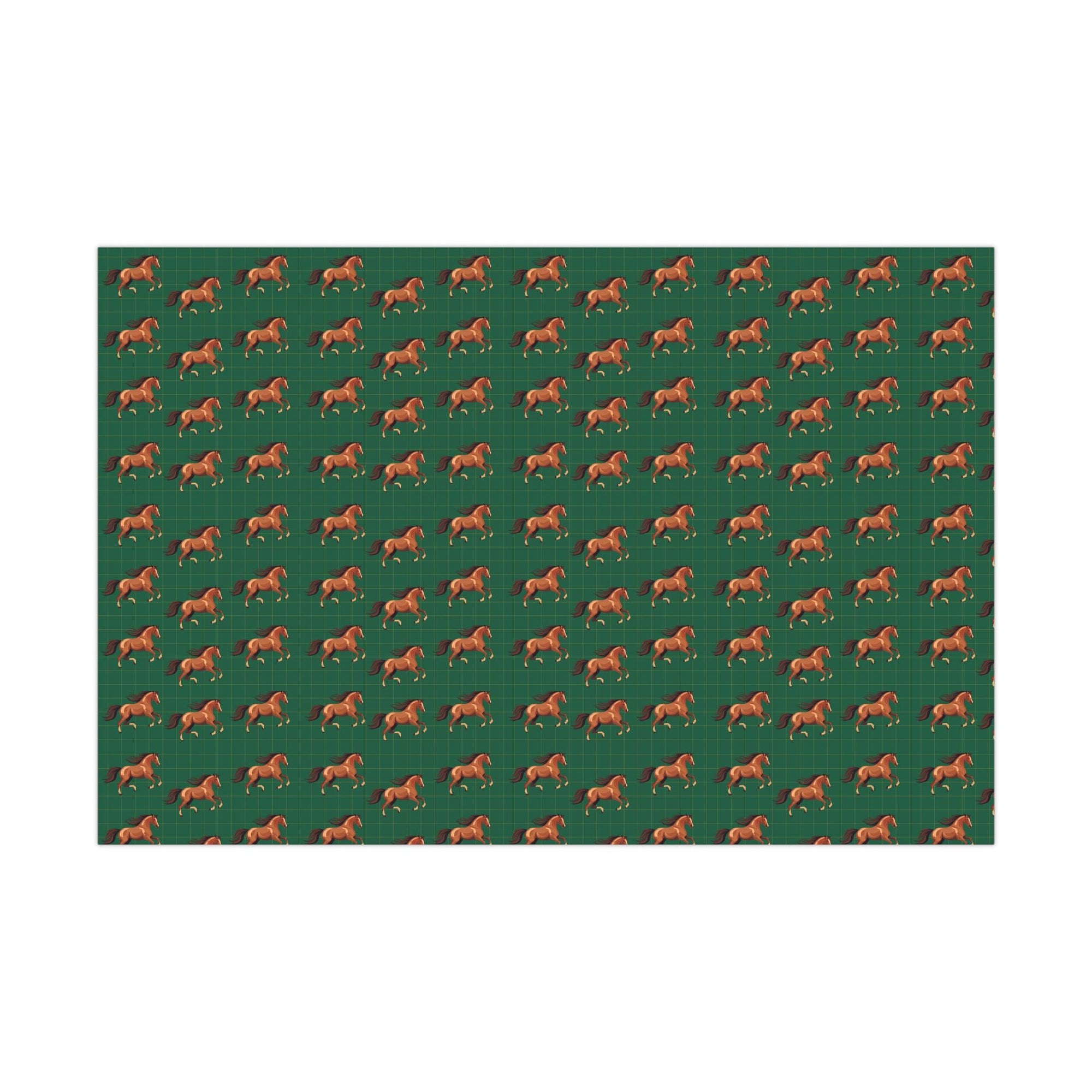 Elegant Horses Pattern Wrapping Paper