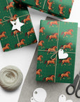 Elegant Horses Pattern Wrapping Paper