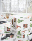 Christmas At Home Personalized Wrapping Paper