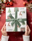 Christmas At Home Personalized Wrapping Paper