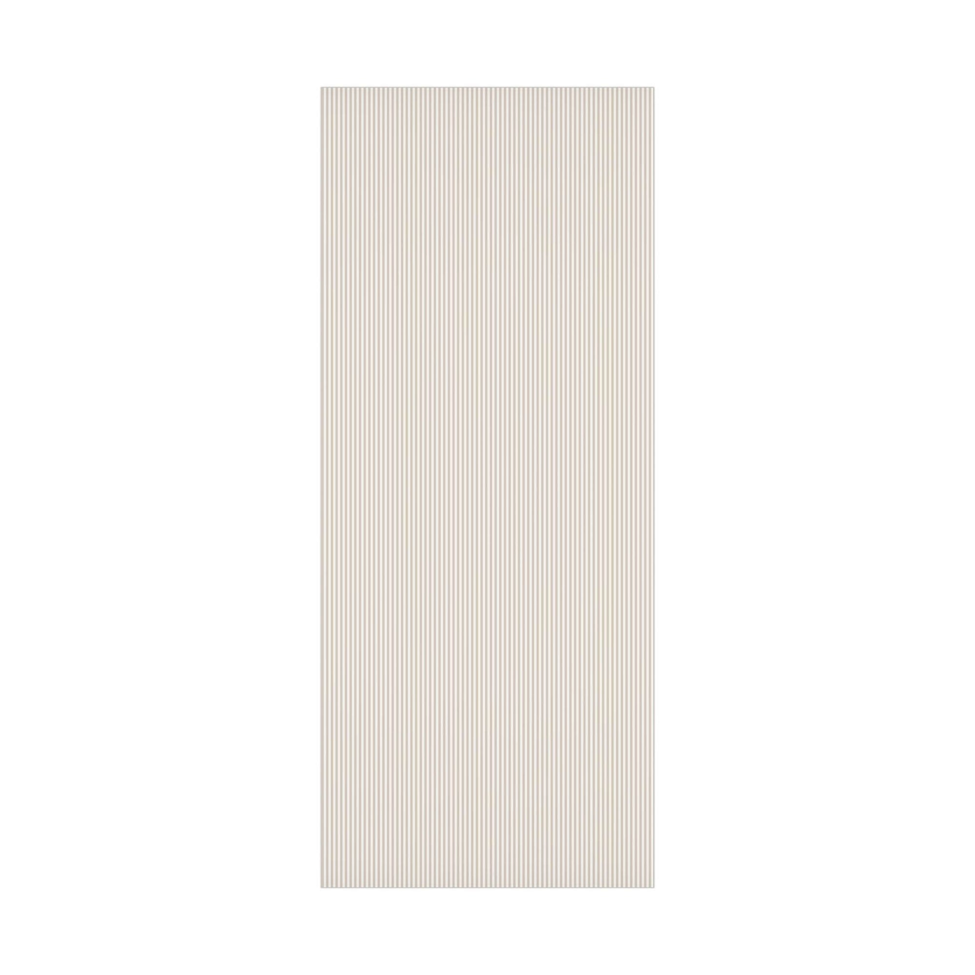 Beige Neutral Striped Holiday Wrapping Paper