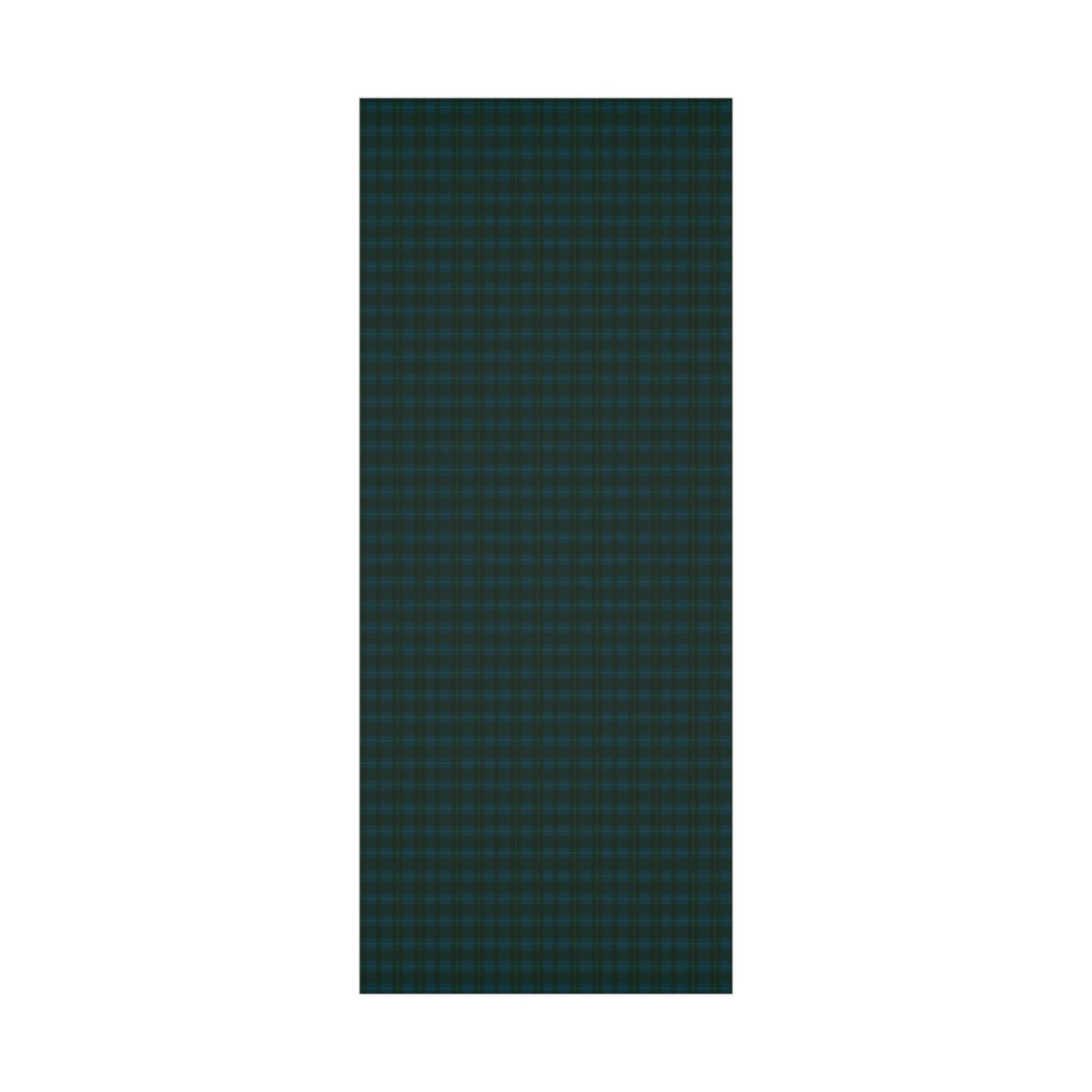 Blue and Green Plaid Wrapping Paper