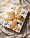 Construction Trucks Wrapping Paper