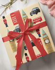 London Themed Wrapping Paper