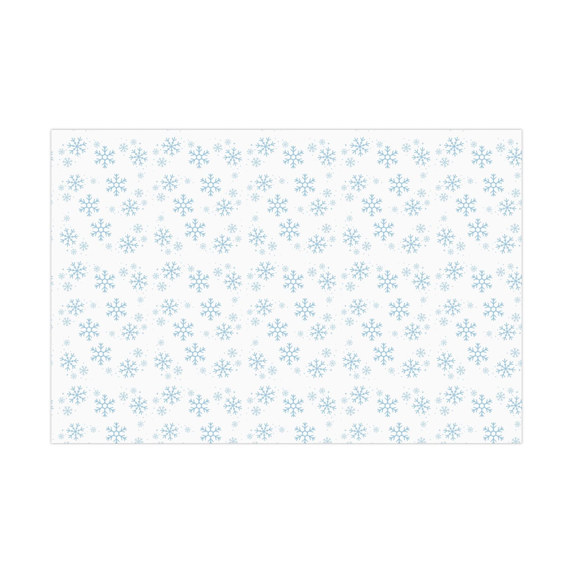 Blue Snowflake Wrapping Paper