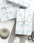 Blue Snowflake Wrapping Paper