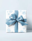 Blue Snowflake Wrapping Paper