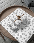 Black Snowflakes Wrapping Paper