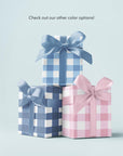 French Blue Gingham Wrapping Paper