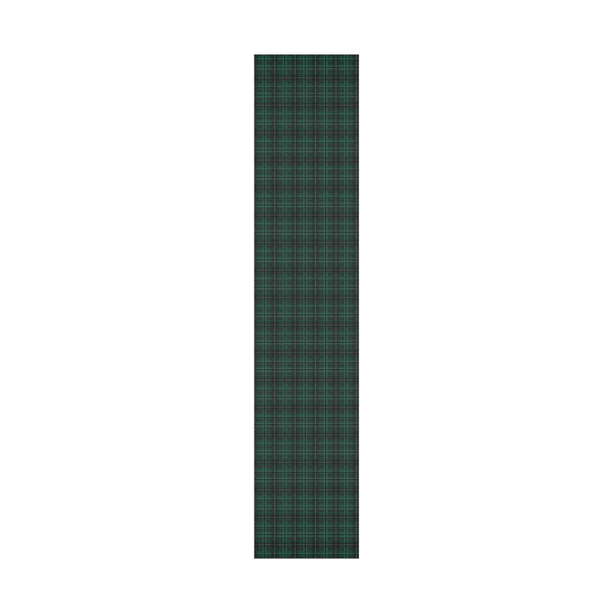 Green Plaid Horse Wrapping Paper