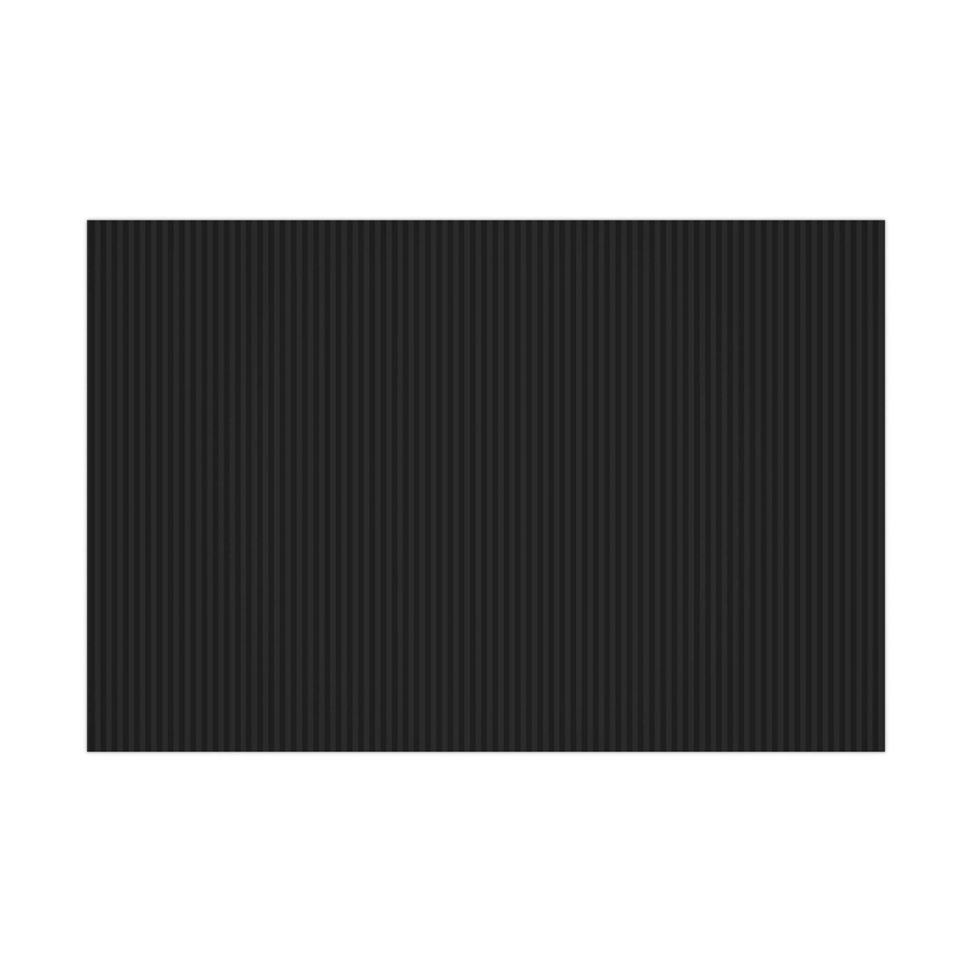 Black Striped Holiday Wrapping Paper