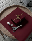 Burgundy Solid Color Holiday Wrapping Paper
