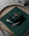 Blue and Green Plaid Wrapping Paper