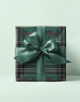 Green Plaid Horse Wrapping Paper