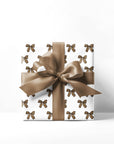 Leopard Print Bow Wrapping Paper