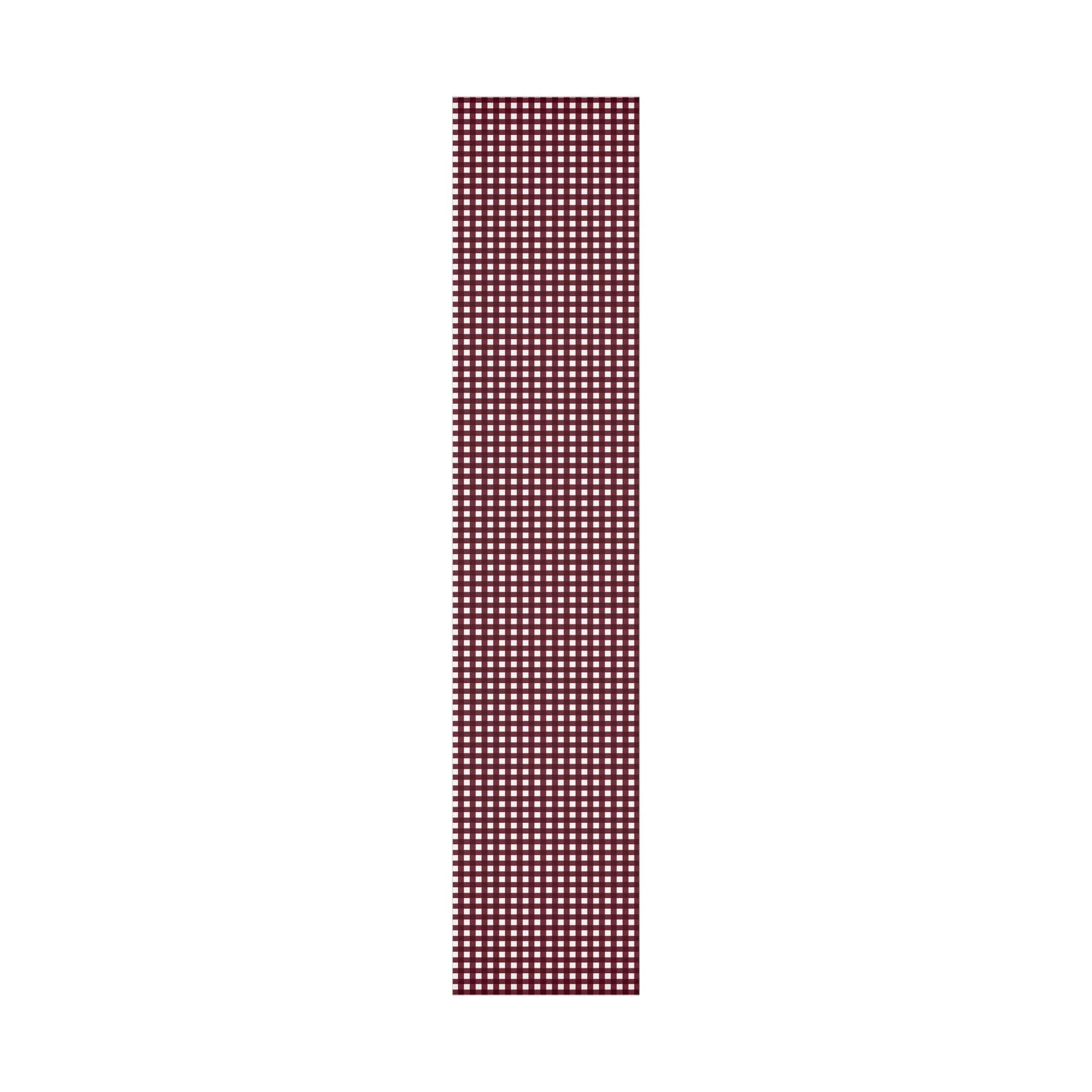 Burgundy Gingham Gift Wrap