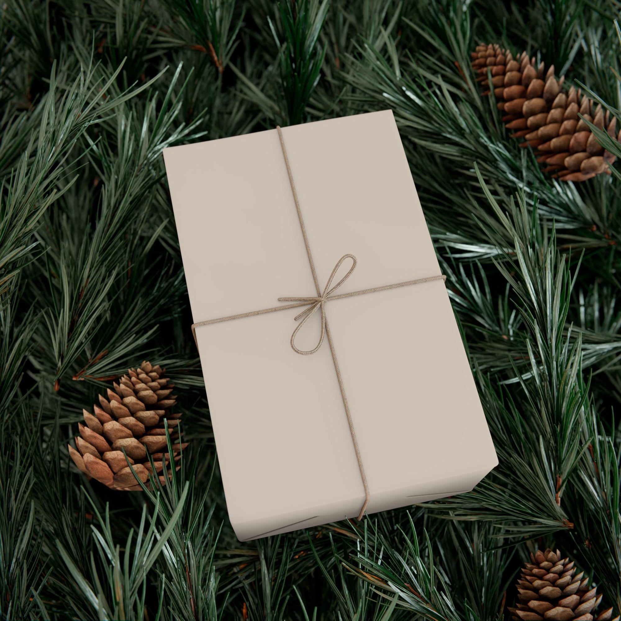Beige Solid Color Wrapping Paper