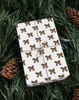 Leopard Print Bow Wrapping Paper