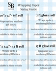 Blue and Green Plaid Wrapping Paper