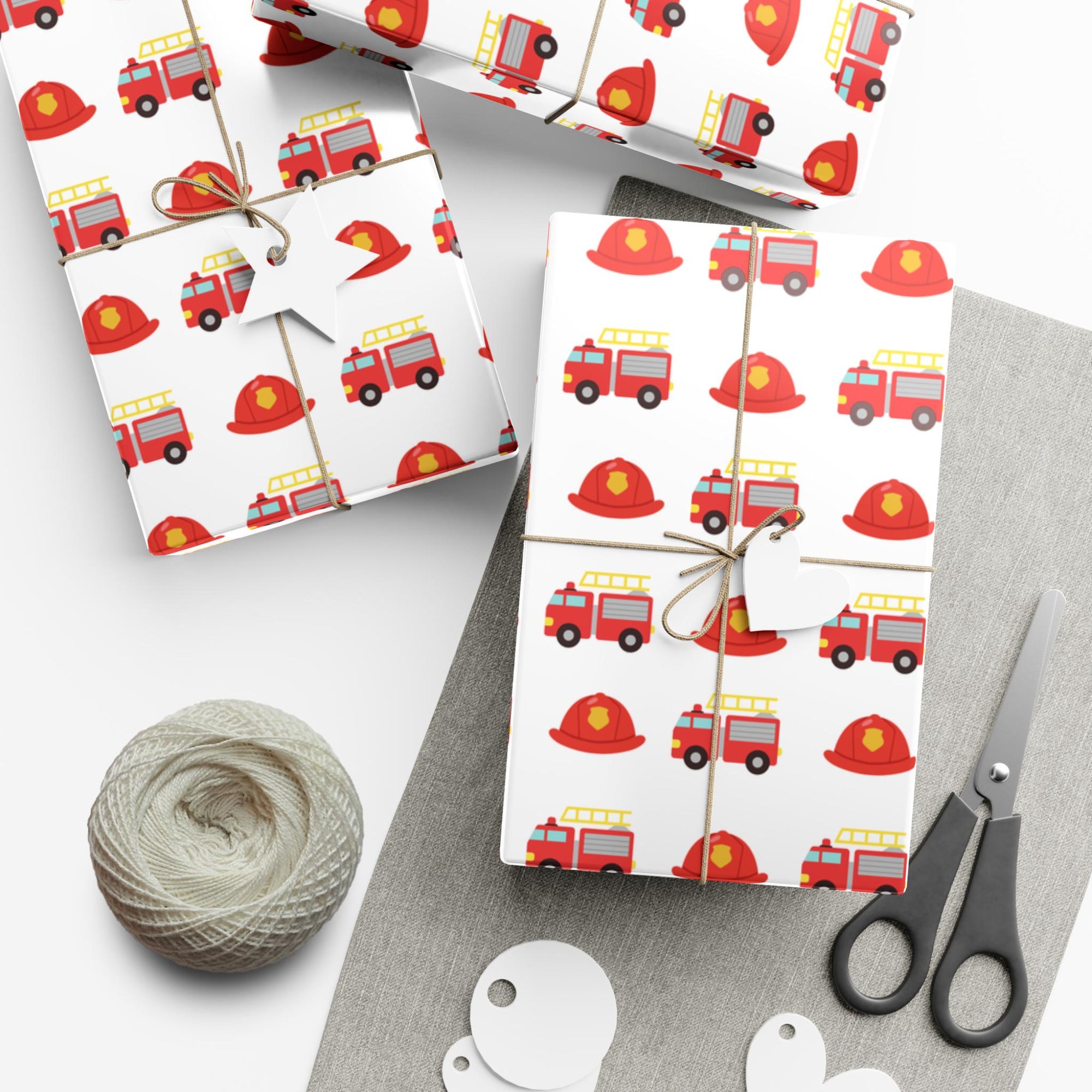 Firetruck Wrapping Paper