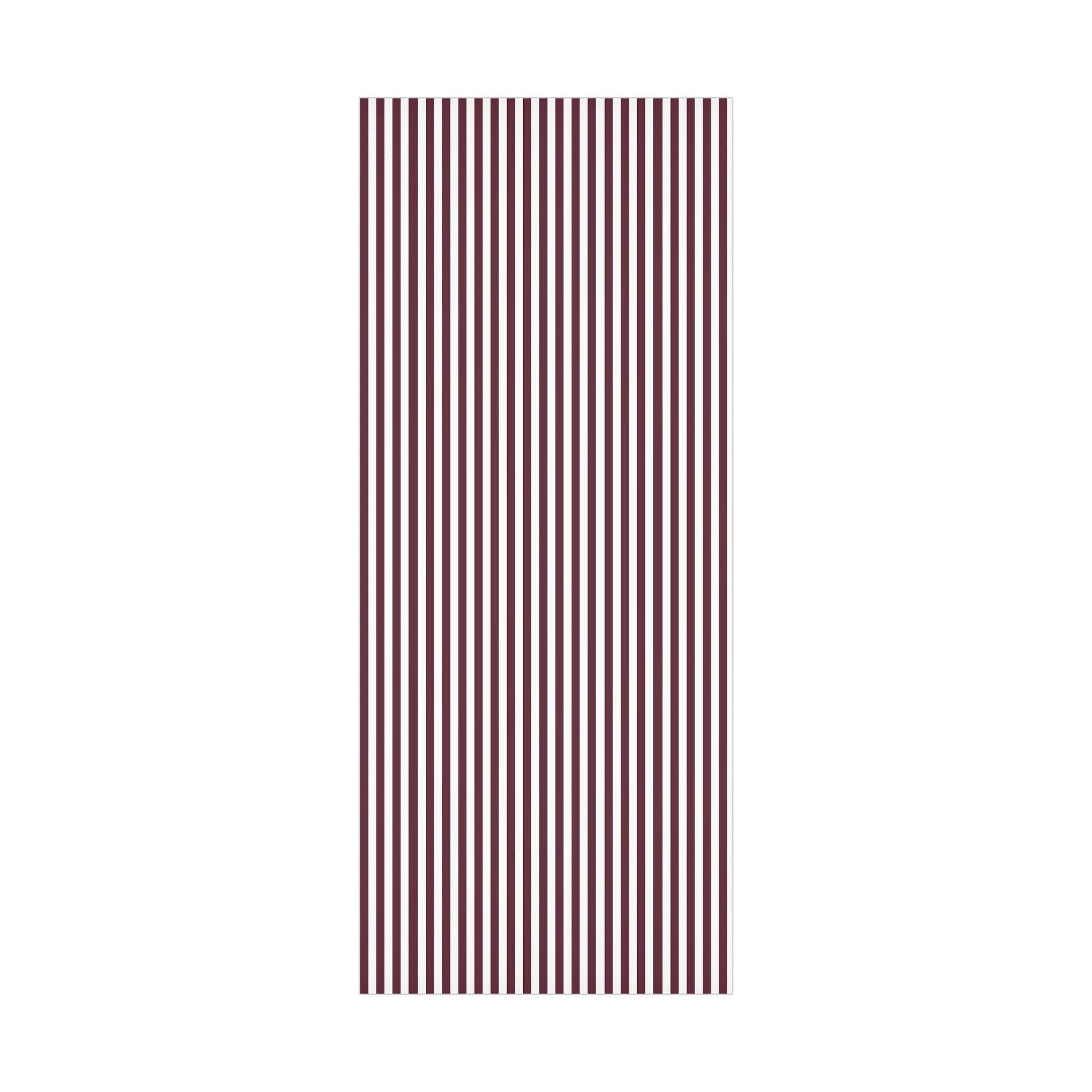 Burgundy Striped Wrapping Paper